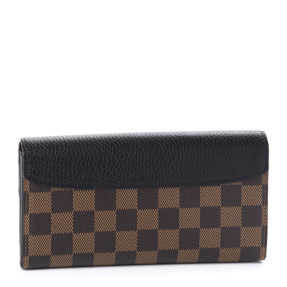 Louis Vuitton Damier Ebene Normandy Wallet Black 3 of 10