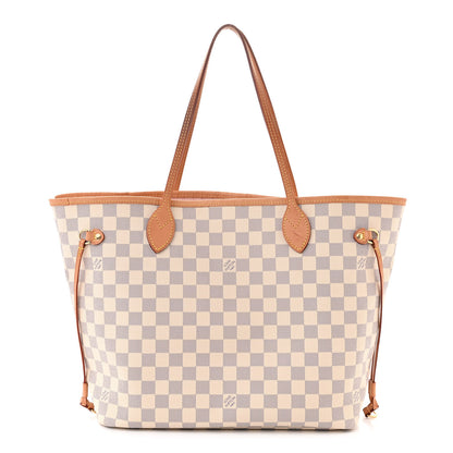 Louis Vuitton Damier Azur Neo Neverfull MM Rose Ballerine 1 of 10