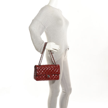 Chanel Patent Calfskin Quilted Medium Double Flap Red 3 of 10