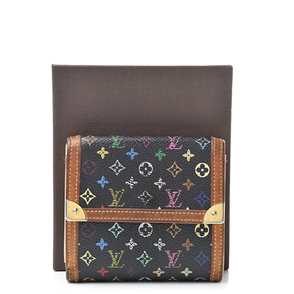 Louis Vuitton Monogram Multicolor Porte-Monnaie Billets Wallet Black 16 of 16