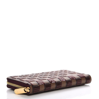 Louis Vuitton Damier Paillettes Zippy Wallet Red 4 of 7