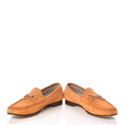 Gucci Suede Womens 1953 Horsebit Loafers 38 Yellow 5 of 9