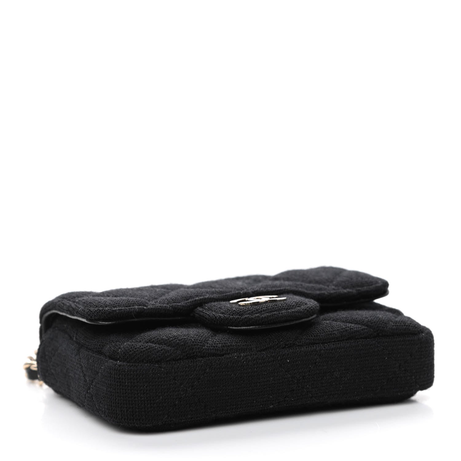 Chanel Jersey Quilted Belt Bag Black 3 of 4