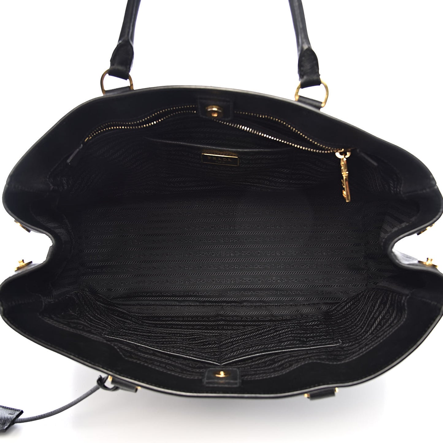 Saffiano Lux Large Tote Black