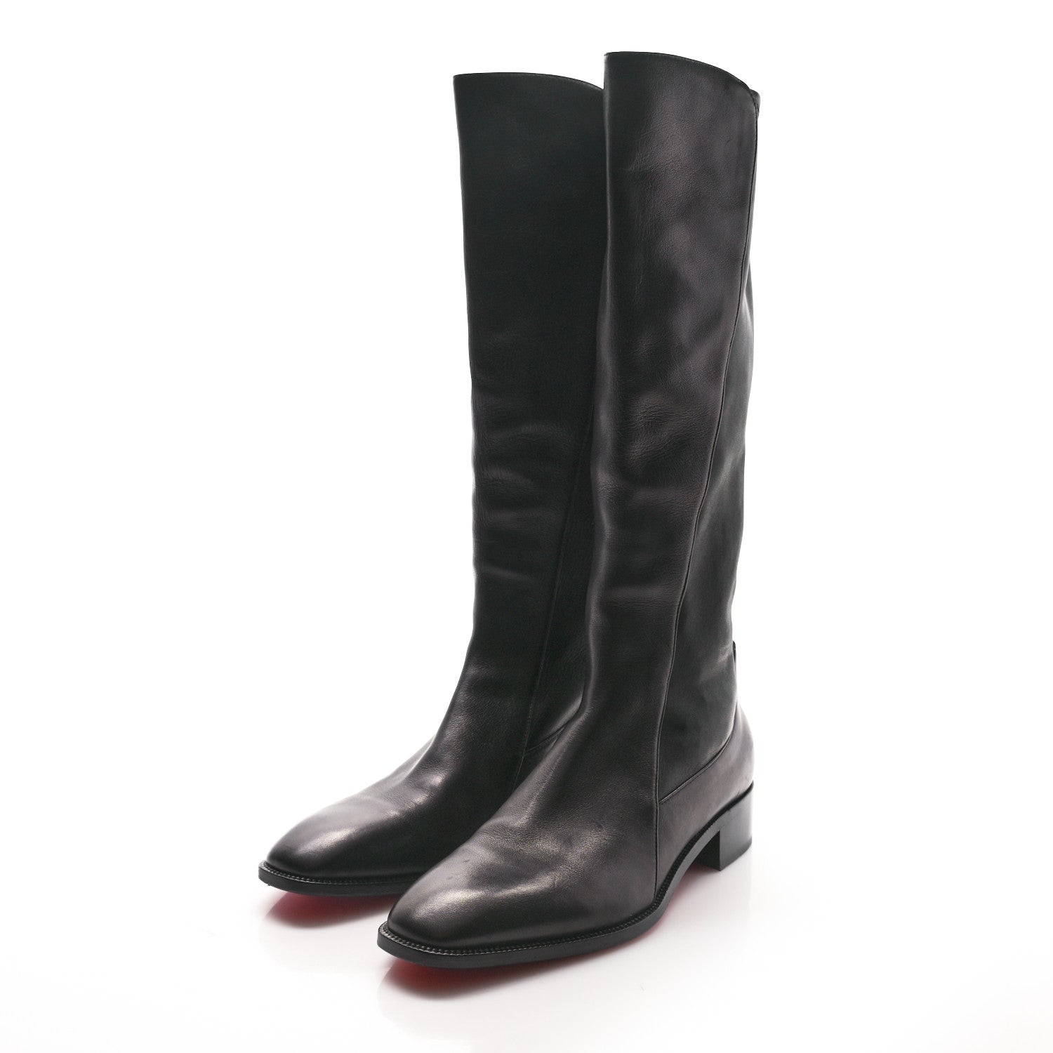 Christian Louboutin Nappa Tagastretch Flat Knee Boots 40 Black 3 of 9