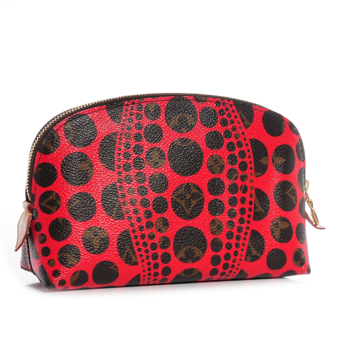 Monogram Kusama Pumpkin Dots Cosmetic Pouch Red