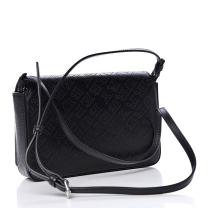 Burberry Calfskin Perforated Logo Hampshire Crossbody Black 3 of 9