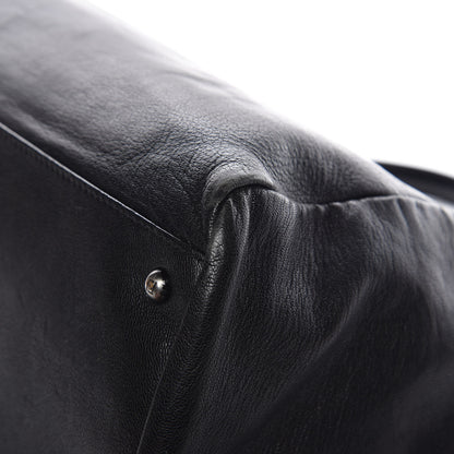 Fendi Goatskin Zucca Large Peekaboo Iconic Satchel Black Tobacco 16 of 20