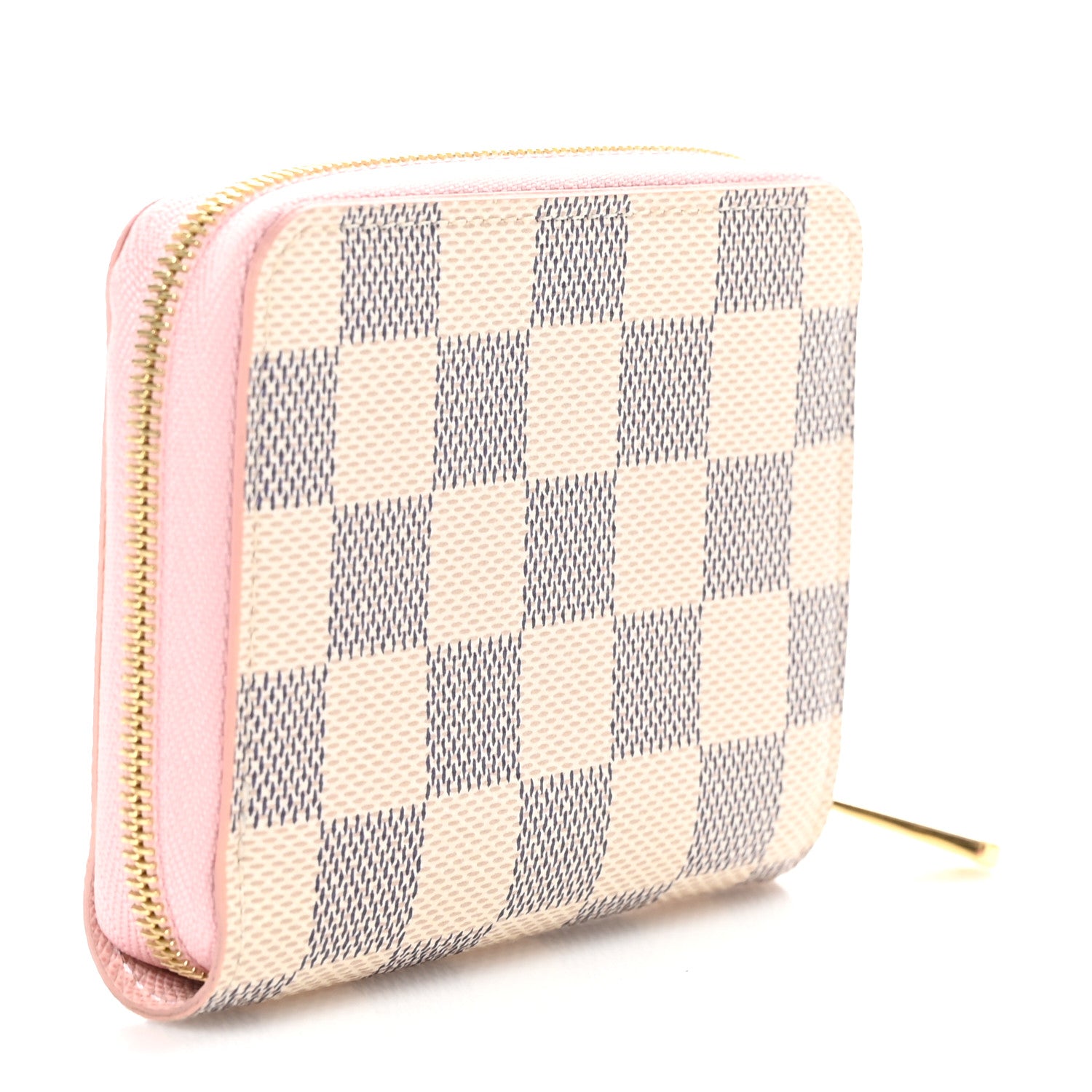 Louis Vuitton Damier Azur Zippy Coin Purse Rose Ballerine 3 of 7