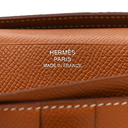 Hermes Epsom Bearn Gusset Wallet Gold 6 of 9