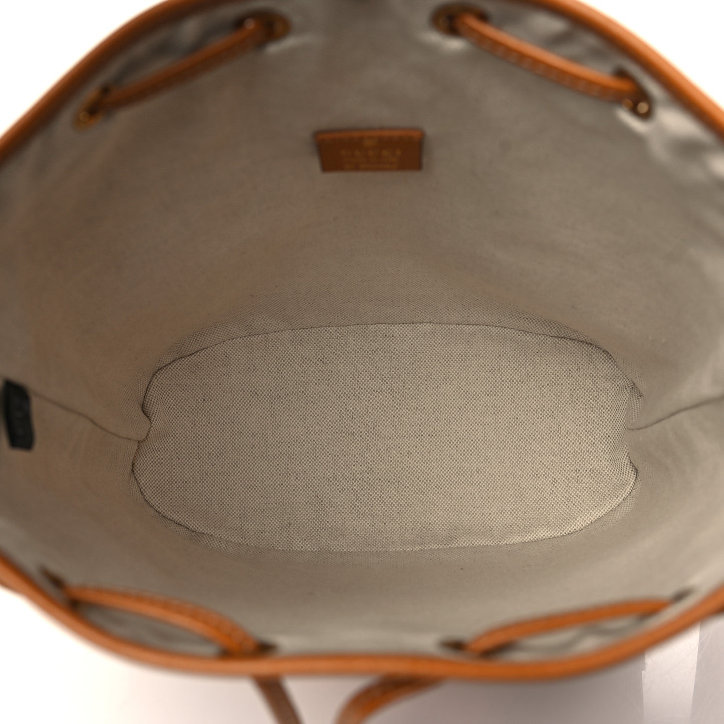 X DISNEY Mini Vintage GG Supreme Monogram Bucket Bag Beige Vintage Sun Oil