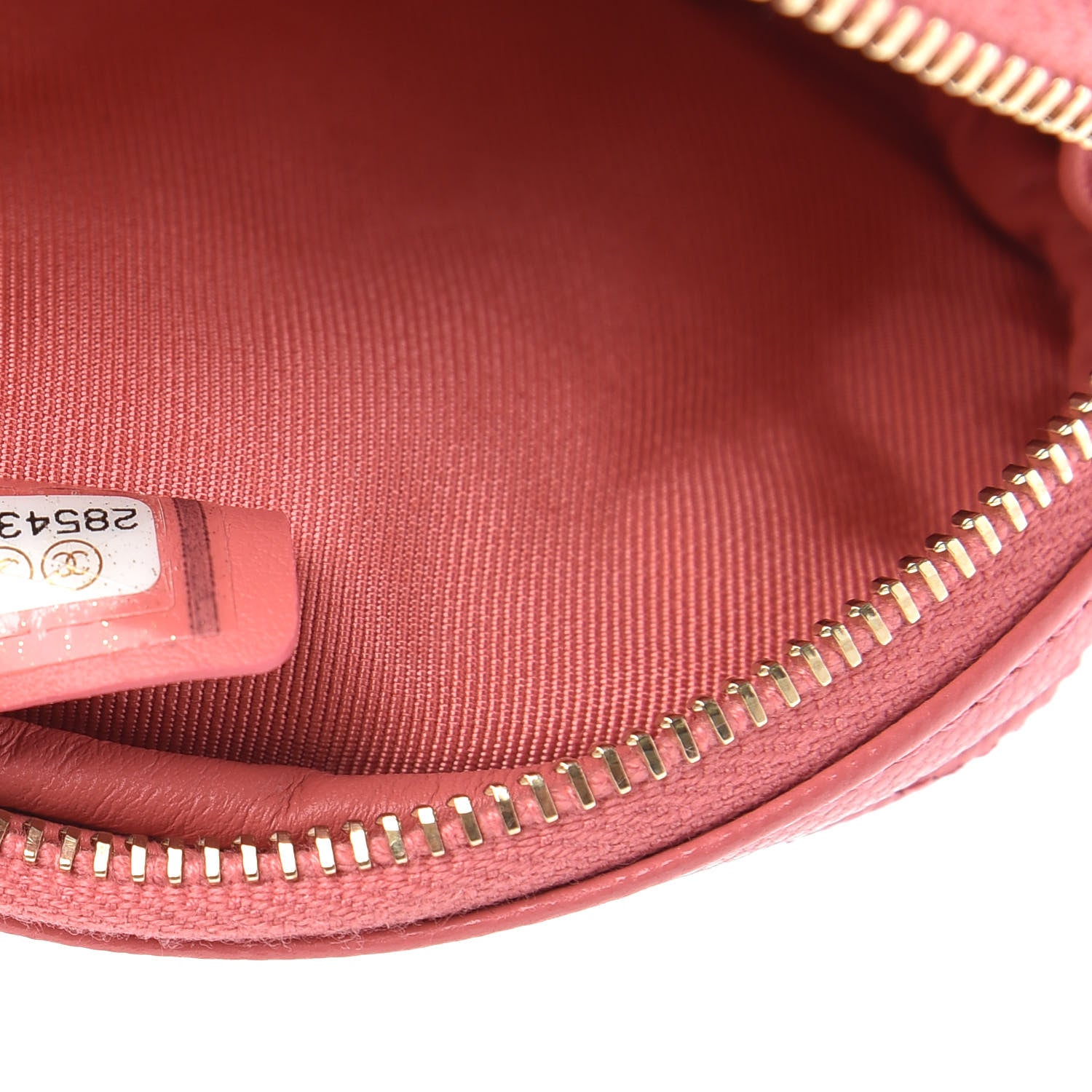 Chanel Caviar Quilted Zip Around Classic Coin Purse Pink 6 of 7