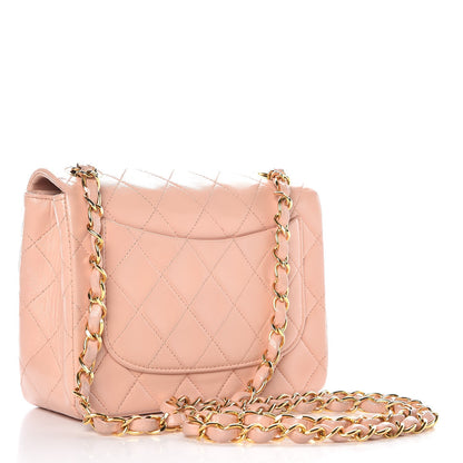 Chanel Lambskin Quilted Mini Square Flap Pink 3 of 11