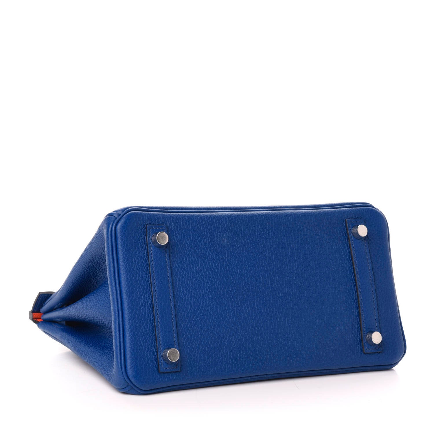 Hermes Togo Verso Birkin 25 Bleu Royal Capucine 5 of 35