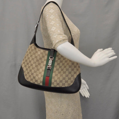 Gucci Monogram Web Jackie O Hobo 2 of 9