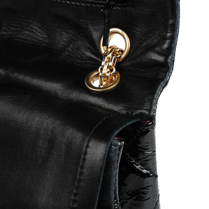 Chanel Distressed Patent Quilted 2.55 Reissue 228 Flap Black 8 of 12