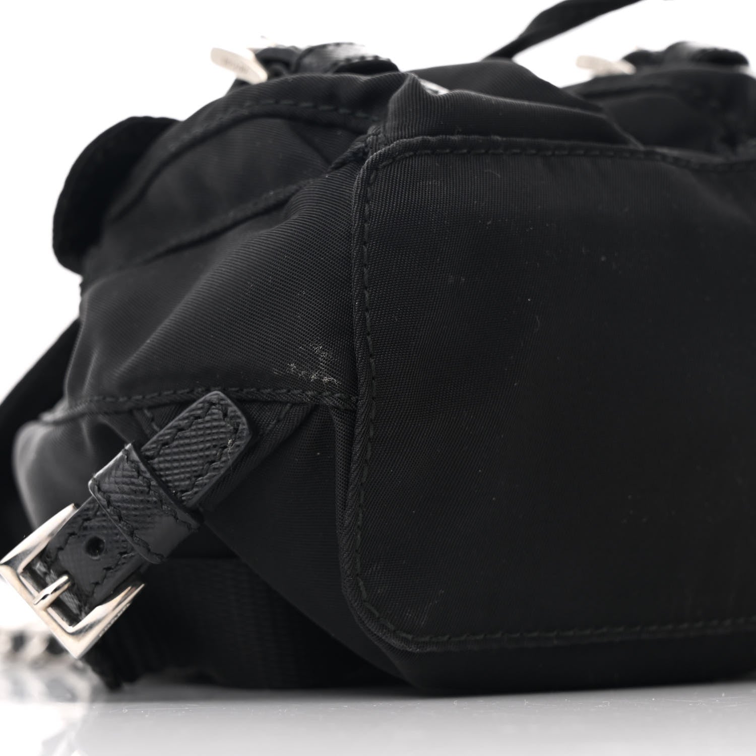 Prada Nylon Vela Mini Crossbody Backpack Black 10 of 11