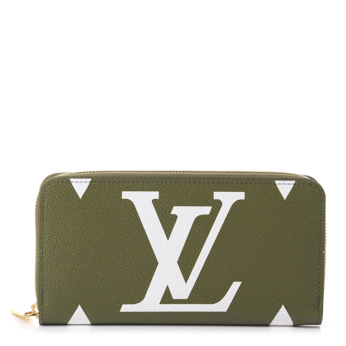 Monogram Giant Zippy Wallet Kaki White