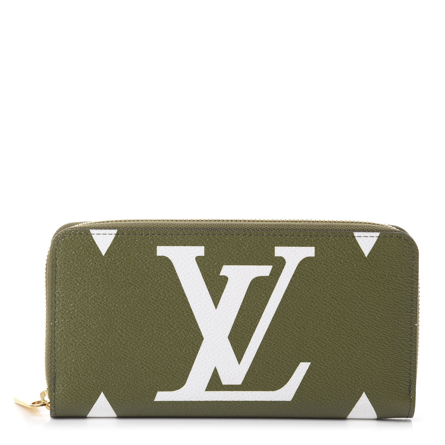 Louis Vuitton Monogram Giant Zippy Wallet Kaki White 1 of 5