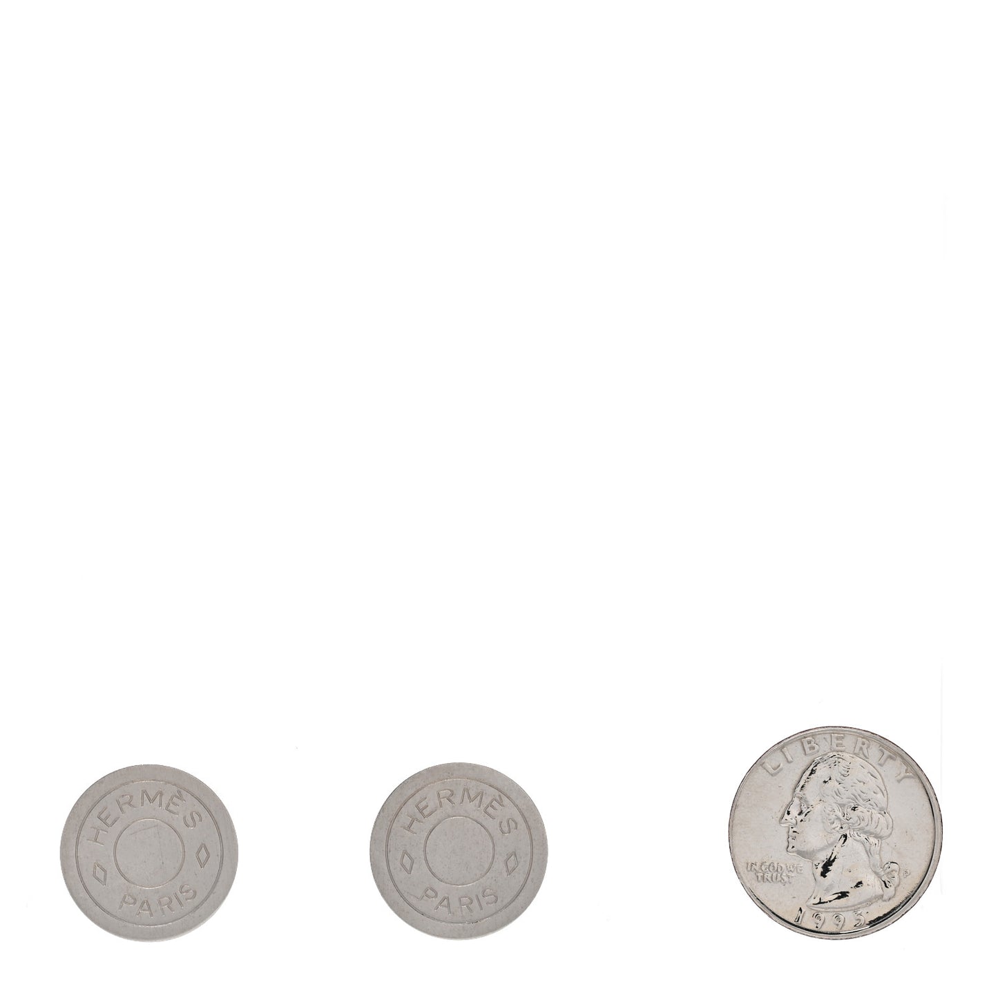 Palladium Clou De Selle Clip On Earrings