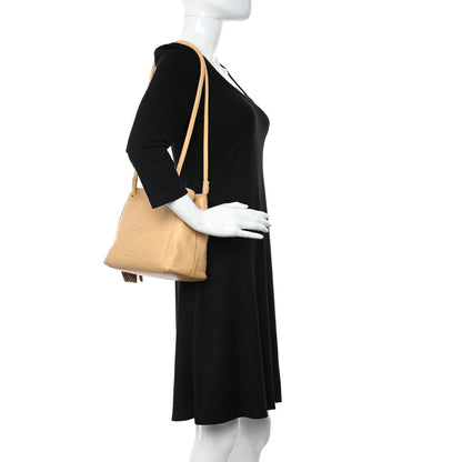 Chanel Lambskin CC Tassel Shoulder Bag Beige 2 of 18