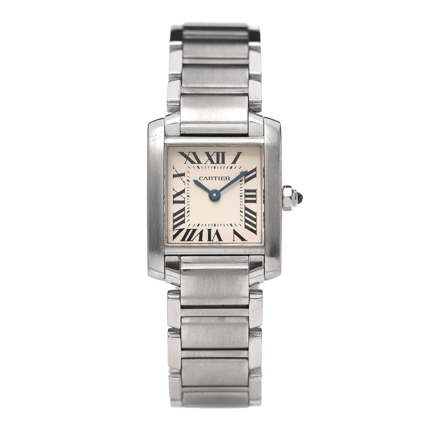 Stainless Steel 20mm Tank Francaise Quartz Watch