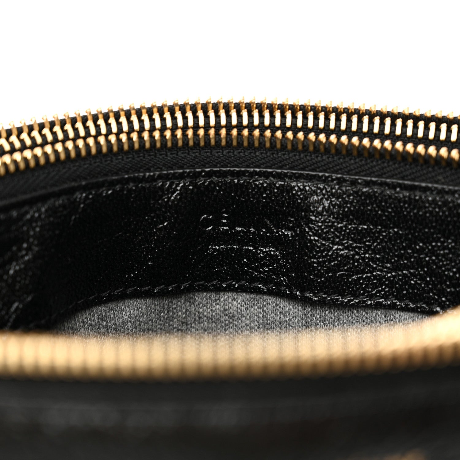 Celine Shiny Goatskin Large Trio Crossbody Bag Black 8 of 13