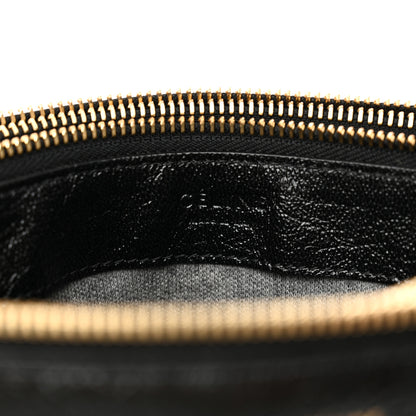 Celine Shiny Goatskin Large Trio Crossbody Bag Black 8 of 13