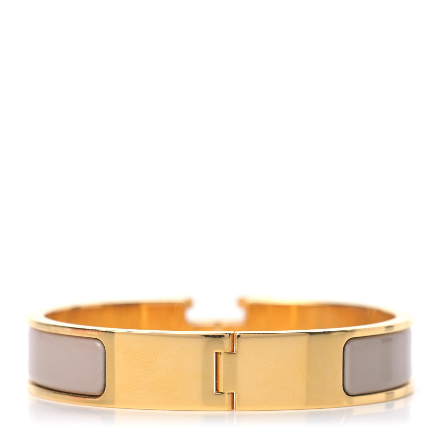 Hermes Enamel Narrow Clic Clac H Bracelet PM Marron Glace 3 of 4