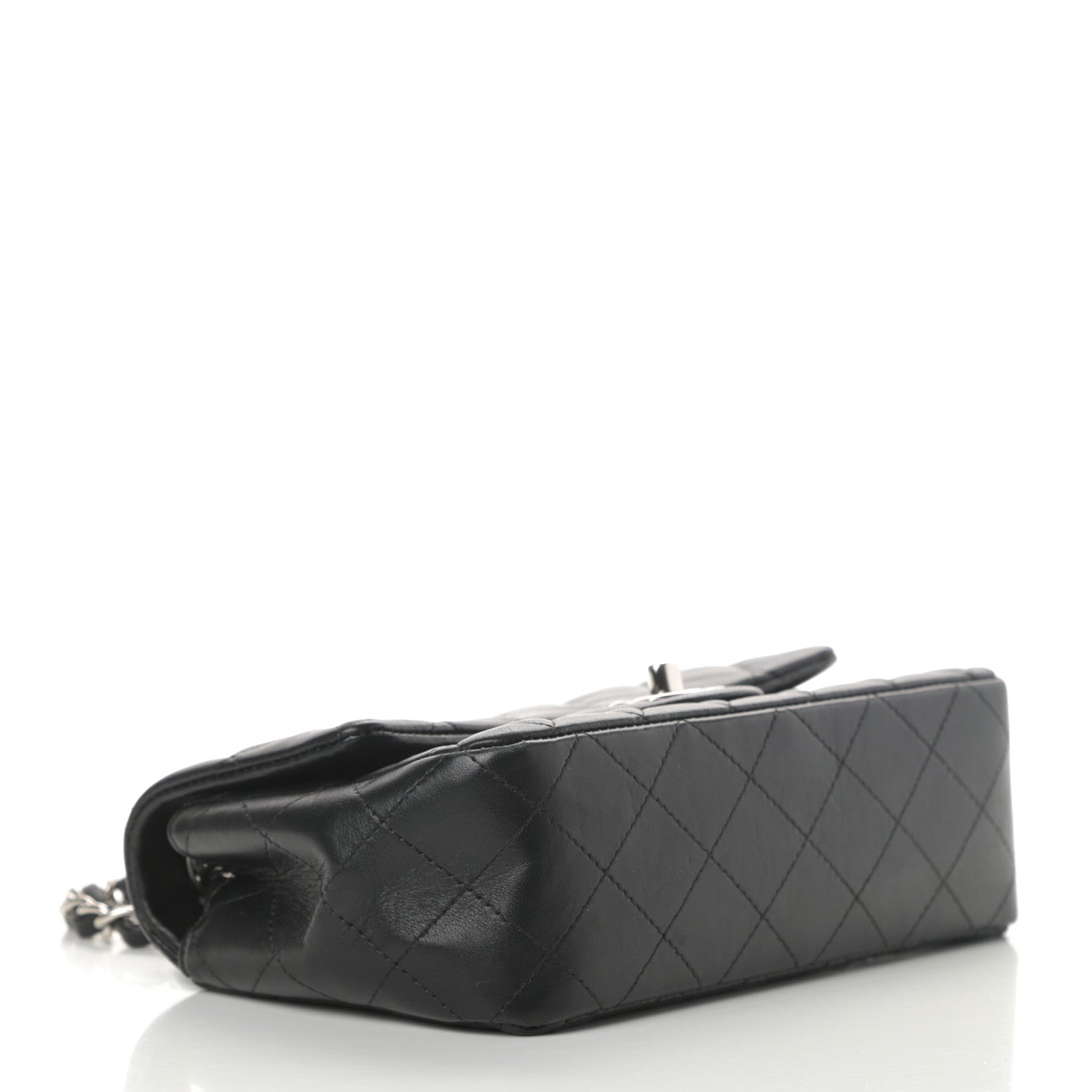 Chanel Lambskin Quilted Mini Rectangular Flap Black 4 of 14