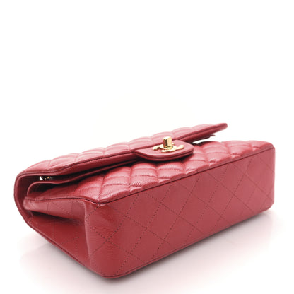 Chanel Caviar Quilted Small Double Flap Red 7 of 19