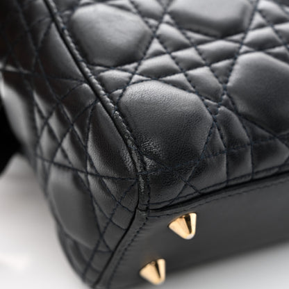 Christian Dior Lambskin Cannage Small Lucky Badges My Lady Dior Black 14 of 14