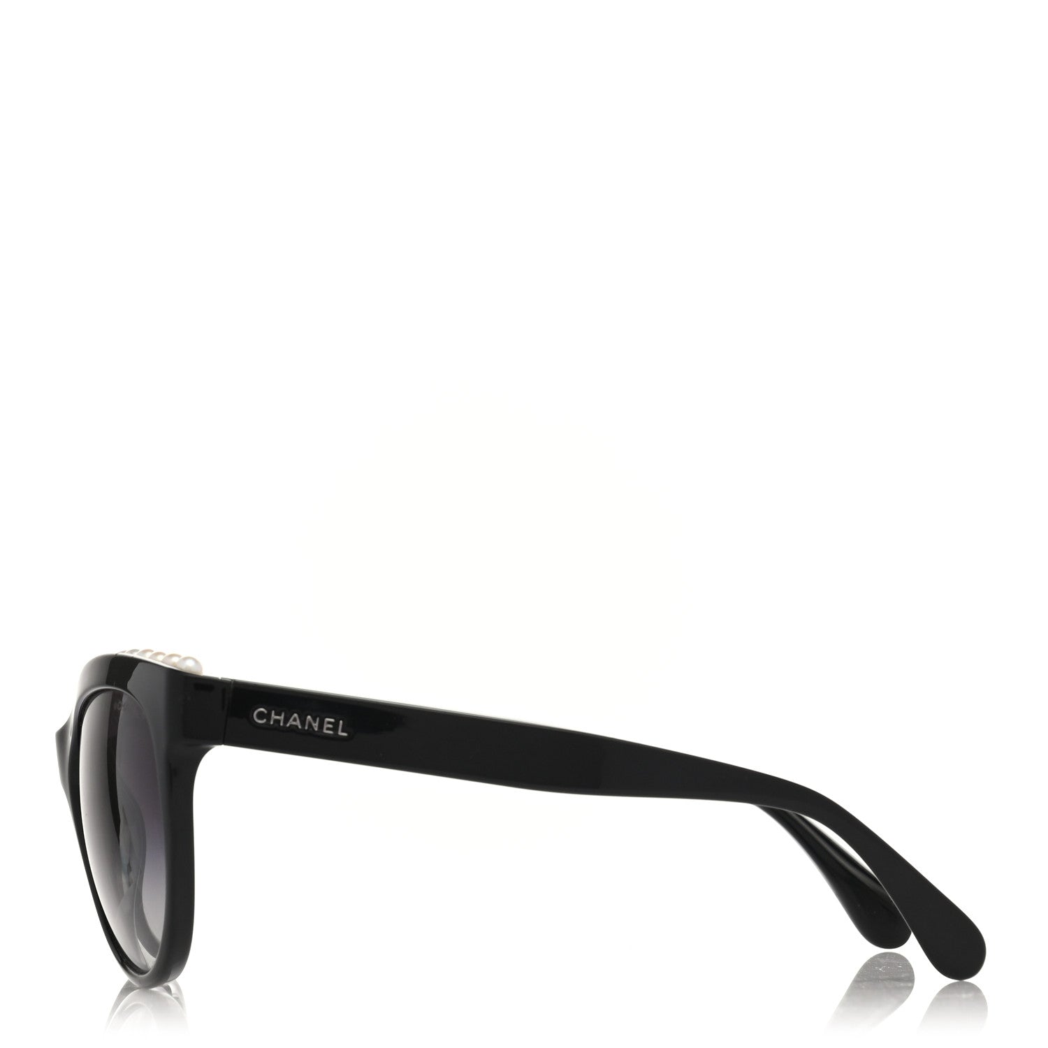 Chanel Freshwater Cultured Pearl Butterfly Sunglasses 6040-H Black 3 of 10