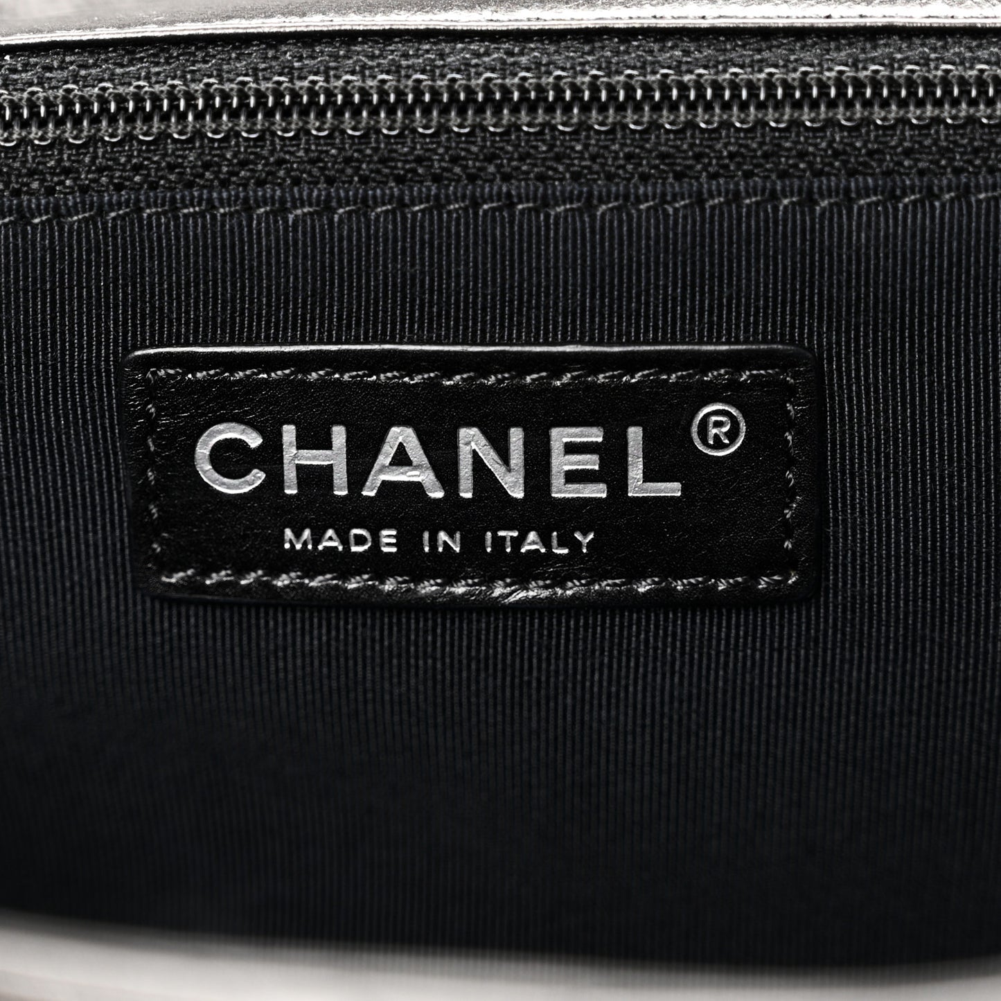 Calfskin Quilted Medium Chain Me Flap Grey