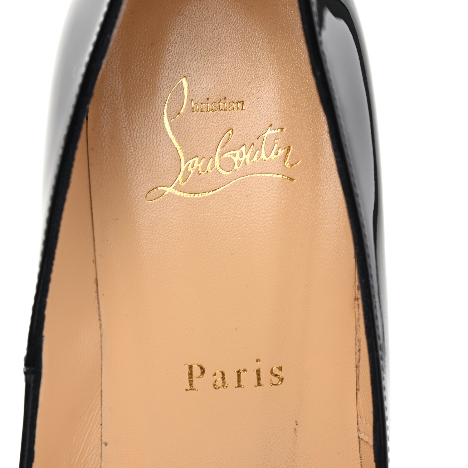 Christian Louboutin Patent New Very Prive 120 Pumps 39 Black Red 7 of 11