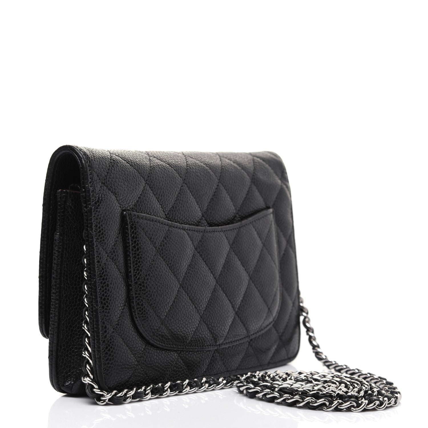 Chanel Caviar Quilted Wallet On Chain WOC Black 5 of 29
