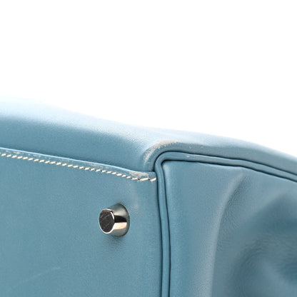 Hermes Swift Kelly Retourne 28 Blue Jean 10 of 14