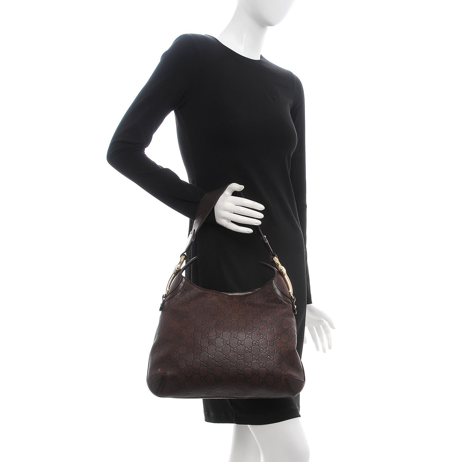 Gucci Guccissima Creole Hobo Chocolate 2 of 13