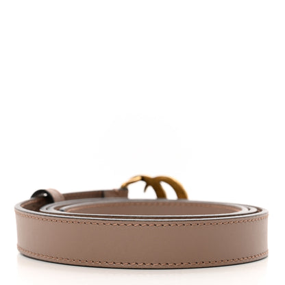 Gucci Moon Calfskin Pearl Double G 20mm Belt 85 34 Porcelain Rose 1 of 5