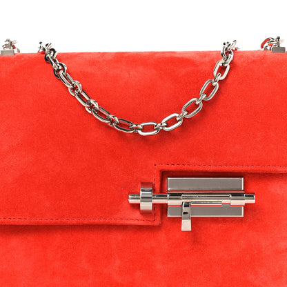 Hermes Veau Doblis Mini Verrou Chaine Bag Capucine 8 of 12