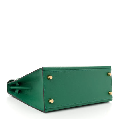 Hermes Epsom Kelly Sellier 25 Vert Vertigo 4 of 11