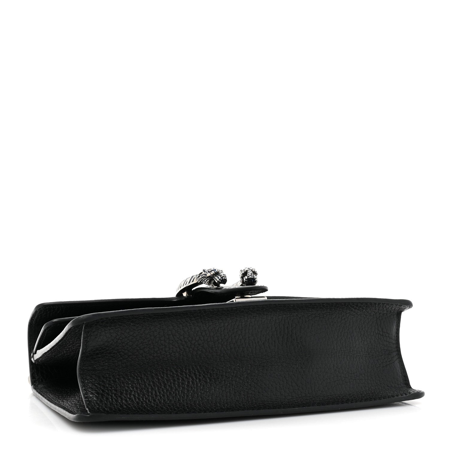 Gucci Dollar Calfskin Enamel Small Dionysus Shoulder Bag Black Electric Blue 4 of 12