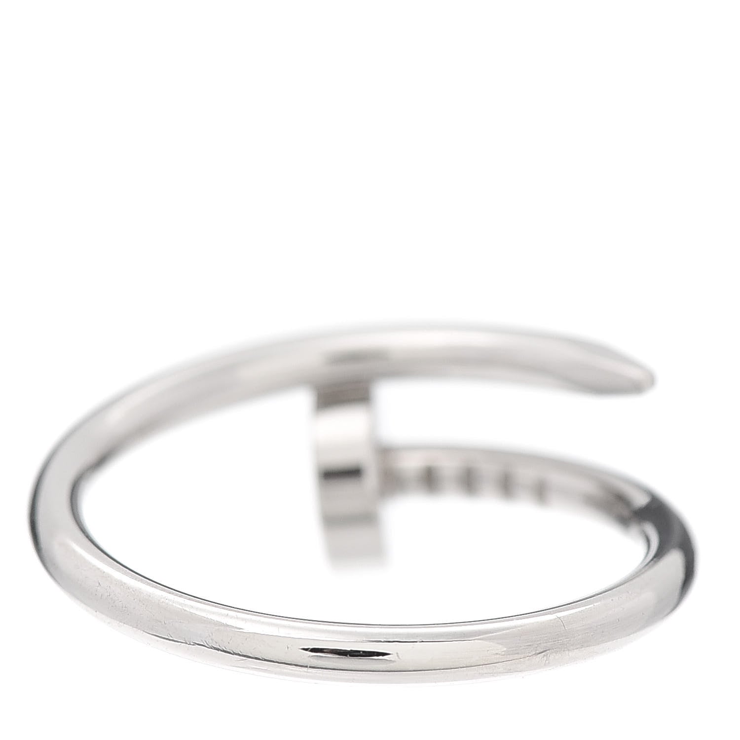 Cartier 18K White Gold Small Juste Un Clou Ring 48 4.5 4 of 5