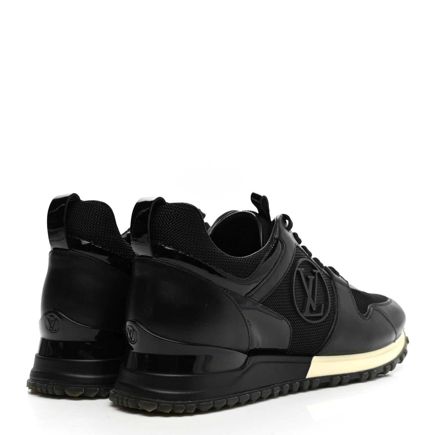 Louis Vuitton Calfskin Run Away Sneakers 36 Black 4 of 8