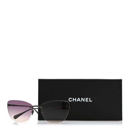 Chanel Titanium Cat Eye CC Sunglasses 4286-T Black 11 of 11