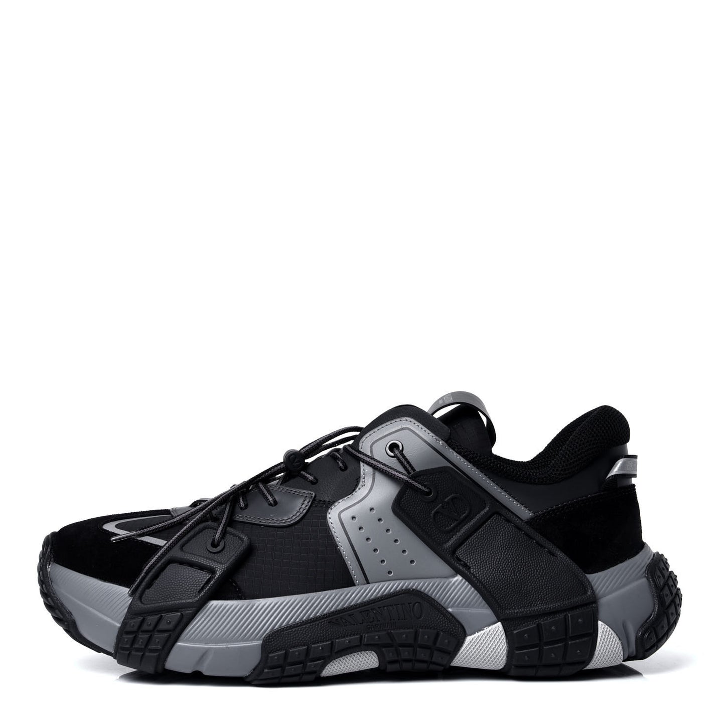 Mesh Suede Mens Wod Sneakers 45 Black Dark Grey