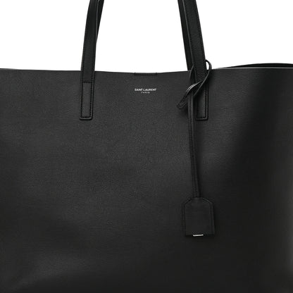 Saint Laurent Calfskin Large Fringe Shopping Tote Black 9 of 12