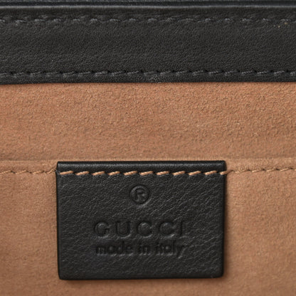 Gucci GG Supreme Monogram Calfskin Small Padlock Shoulder Bag Beige Black Cuir 6 of 13