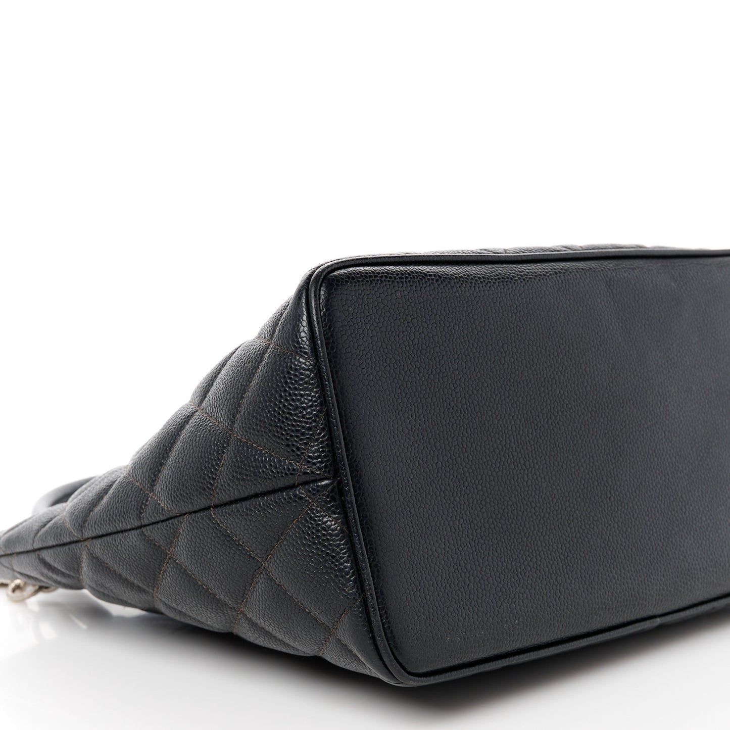 Caviar Quilted Medallion Tote Black