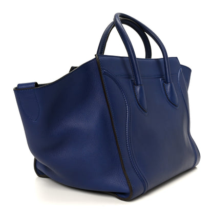 Celine Supple Calfskin Medium Phantom Luggage Indigo 2 of 9